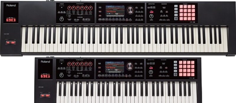 Roland FA-06 FA-08 synthesizer workstation keyboard review