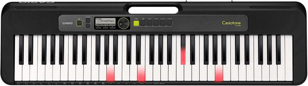 Casio LK-S250 keyboard met verlichte toetsen