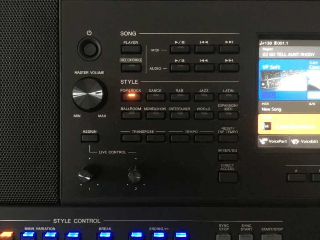 Yamaha PSR-SX700 playlists
